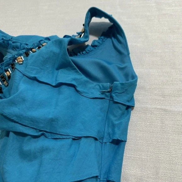 Dressbarn Women’s Sleeveless Dress Size 8 Blue - Picture 3 of 8